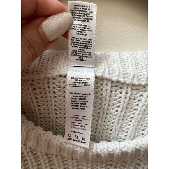 American Apparel White Knit Sweater - Picture 4 of 5